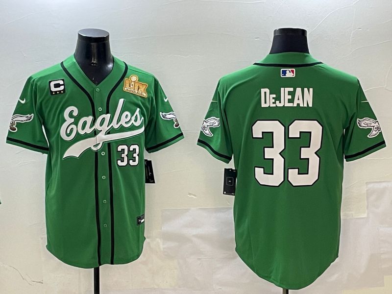 Men Philadelphia Eagles #33 Dejean Green three generations Jointly Name 2025 Nike Limited NFL Jersey style 3->->NFL Jersey